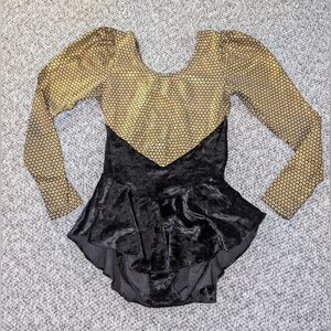 Chic Gold and Black Bodysuit